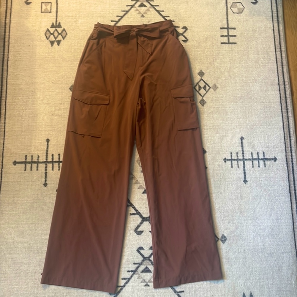 Anthropologie/Royal Robbins High Waist/Wide Leg Purple Pants
